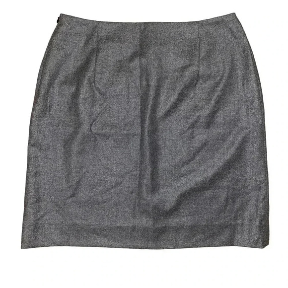 Ralph Lauren Vintage Blue Label Gray Wool Cashmere Blend Skirt Size 10 NWT - Picture 6 of 7